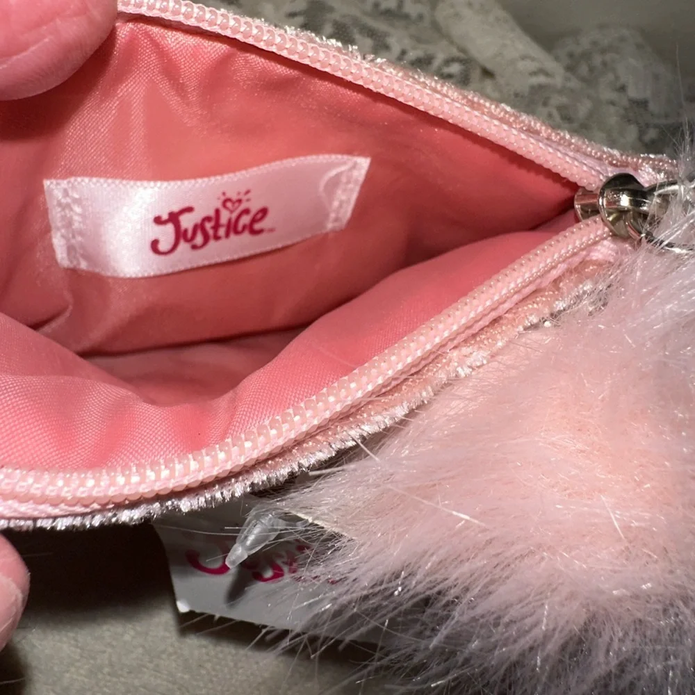NEW Justice Girls J mini Purse Bag Wristlet Monogrammed with J
